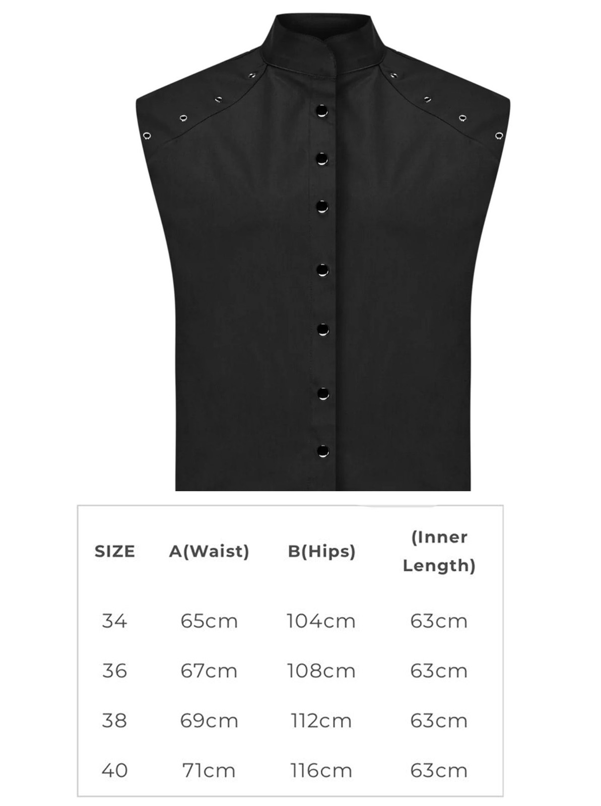 Telda Suit - Size Chart 2